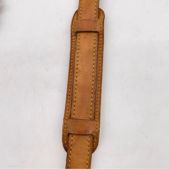 Louis Vuitton Tan Leather Belt with Gold Accents - Picture 12 of 14